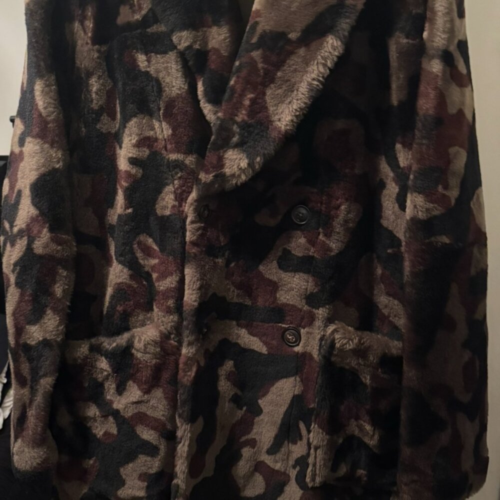 Todd Snyder Shearling Camo coat $2995